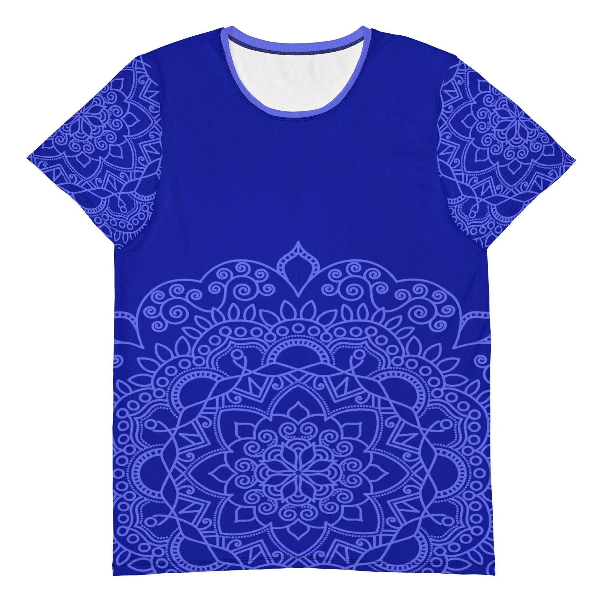Mix Match - Blue - Plus Athlo Flex Shirt sustainable fashion athleisure includes plus size activewear yoga clothes unique flare leggings shorts dresses one pieces travel wear for ladies