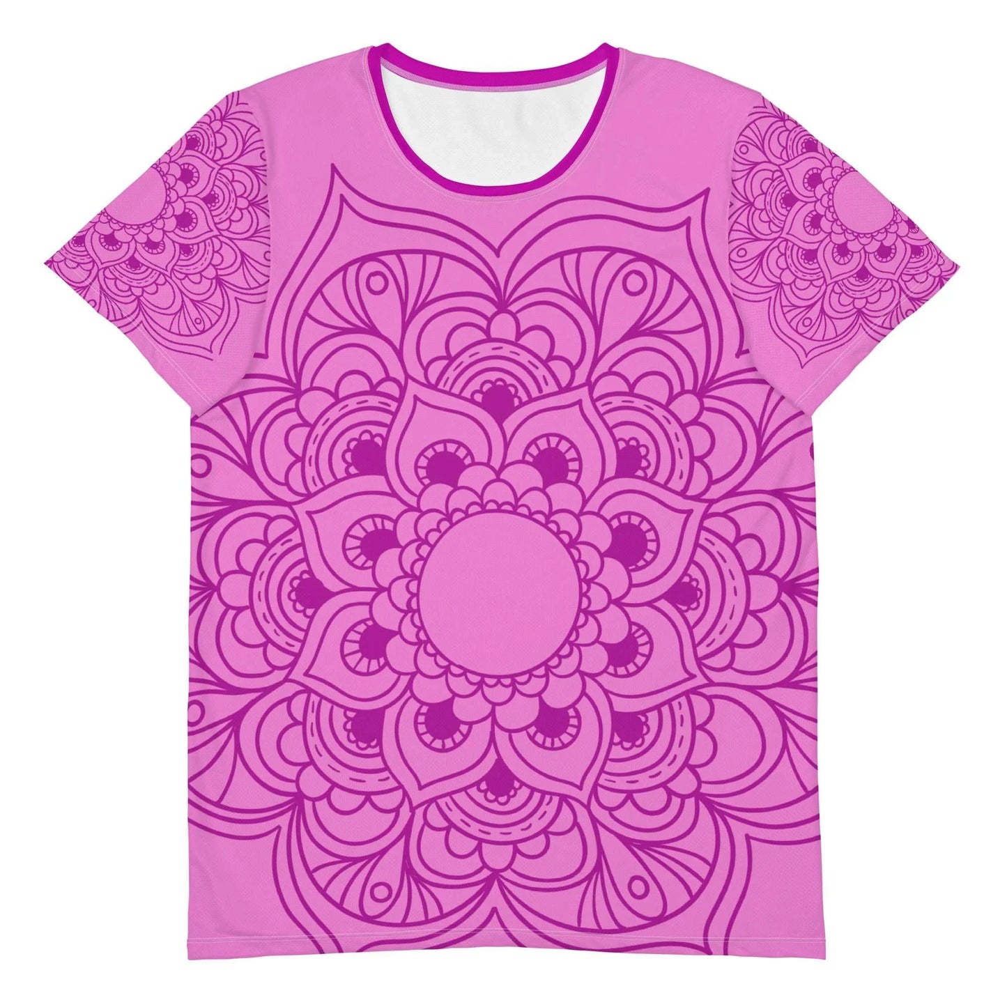 Mix Match - Pink - Plus Athlo Flex Shirt sustainable fashion athleisure includes plus size activewear yoga clothes unique flare leggings shorts dresses one pieces travel wear for ladies