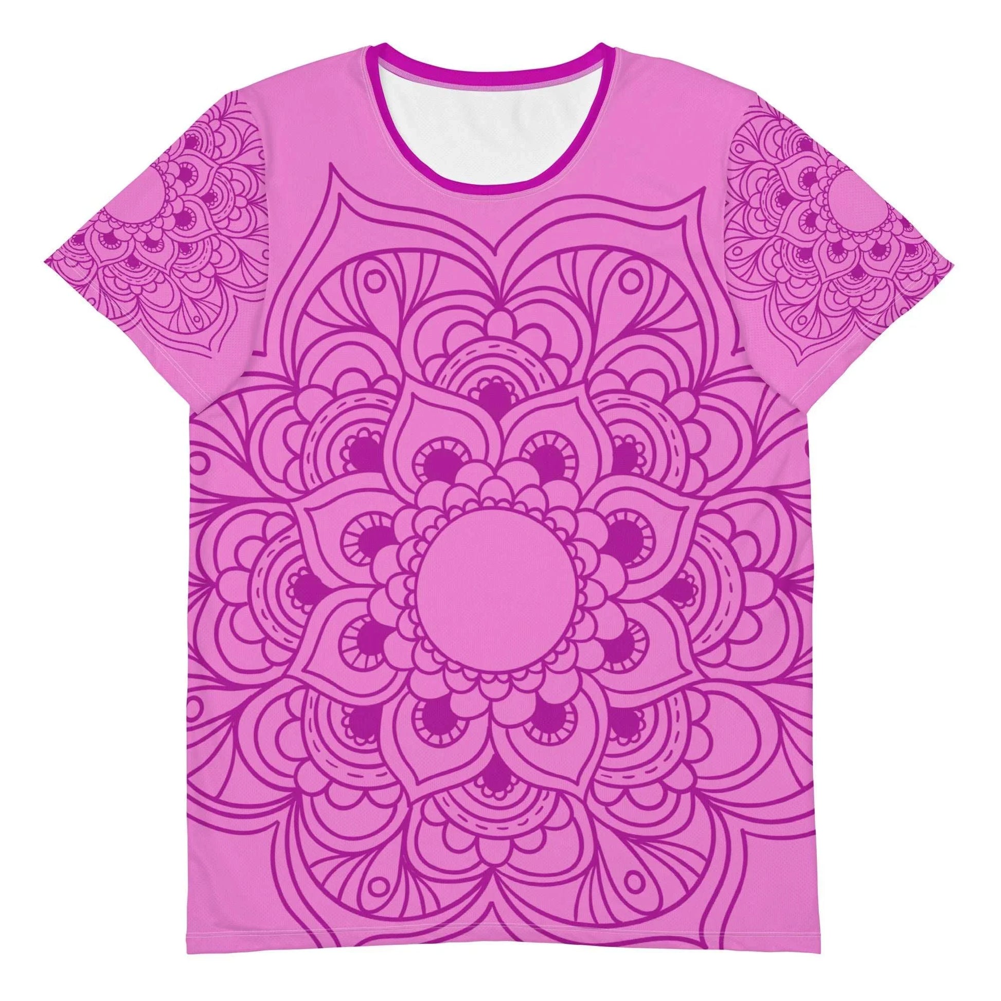 Mix Match - Pink - Plus Athlo Flex Shirt sustainable fashion athleisure includes plus size activewear yoga clothes unique flare leggings shorts dresses one pieces travel wear for ladies