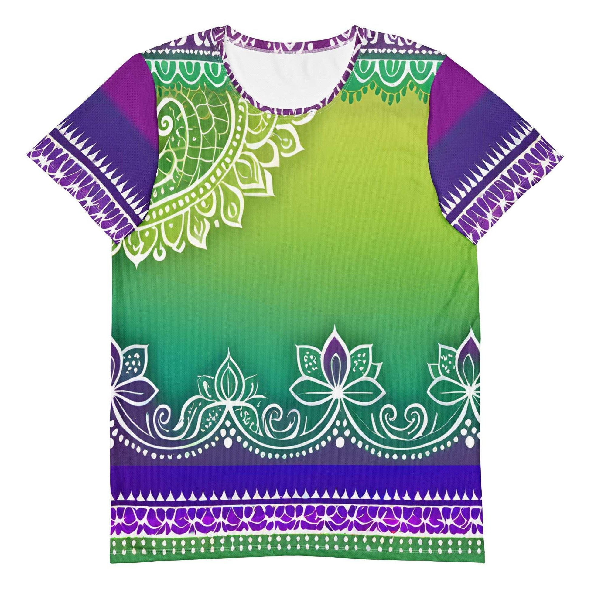 Evani Henna - Plus Athlo Flex Shirt sustainable fashion athleisure includes plus size activewear yoga clothes unique flare leggings shorts dresses one pieces travel wear for ladies
