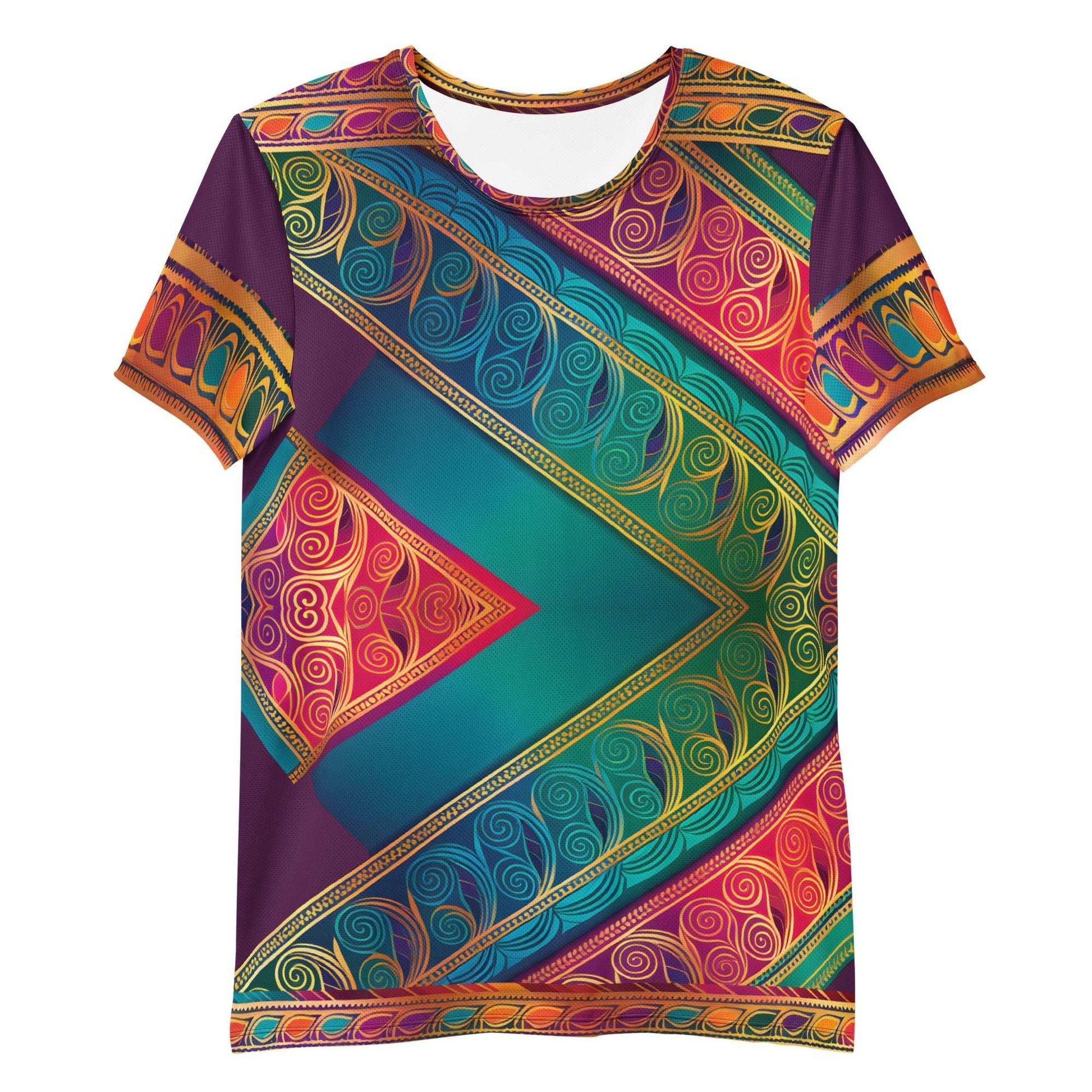 Kasani Sari - Athlo Flex Shirt sustainable fashion athleisure includes plus size activewear yoga clothes unique flare leggings shorts dresses one pieces travel wear for ladies