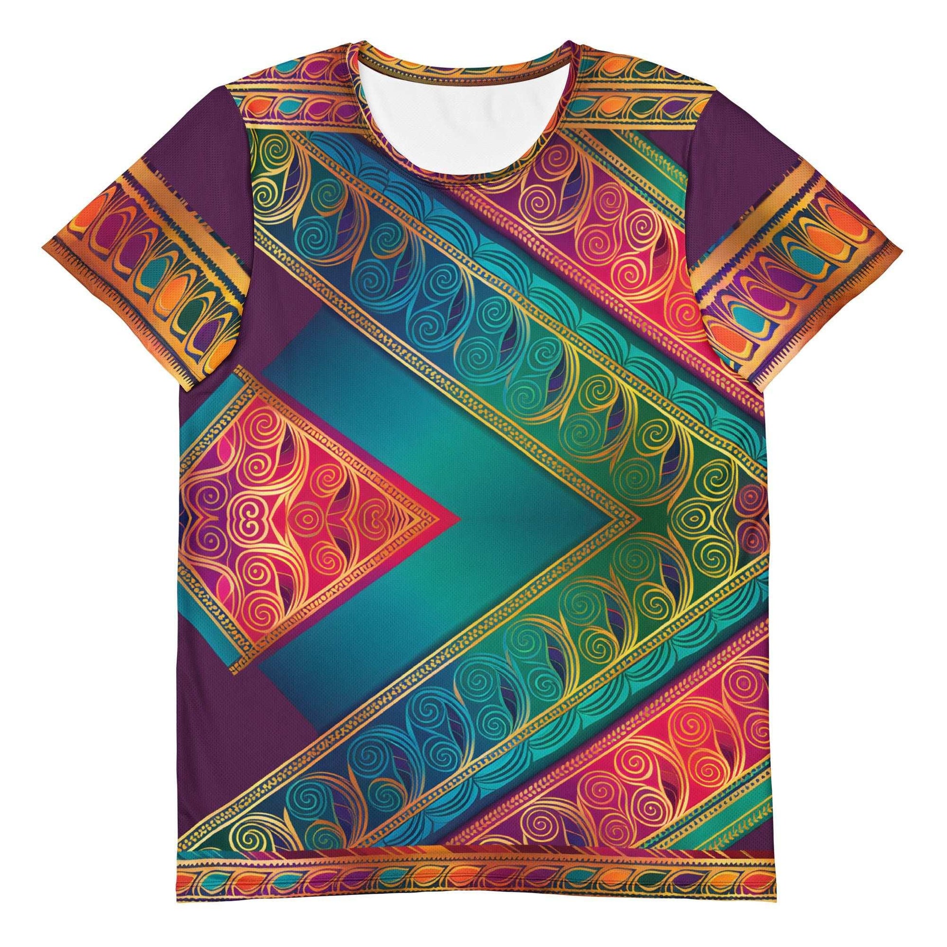 Kasani Sari - Plus Athlo Flex Shirt sustainable fashion athleisure includes plus size activewear yoga clothes unique flare leggings shorts dresses one pieces travel wear for ladies