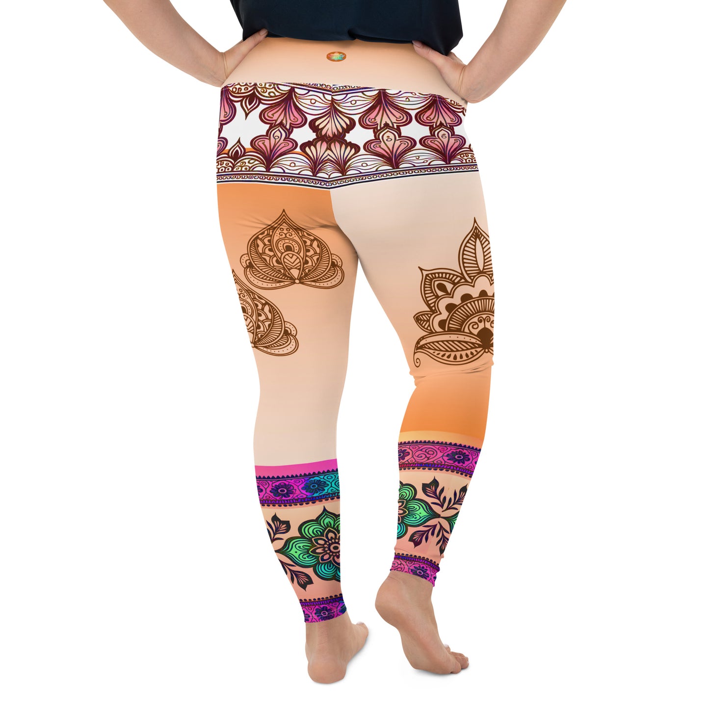 Zai - Plus Athlo Yoga Leggings best workout and yoga pants for women plus size affordable sustainable recycled unique cool funky leggings by Namaste Fashion