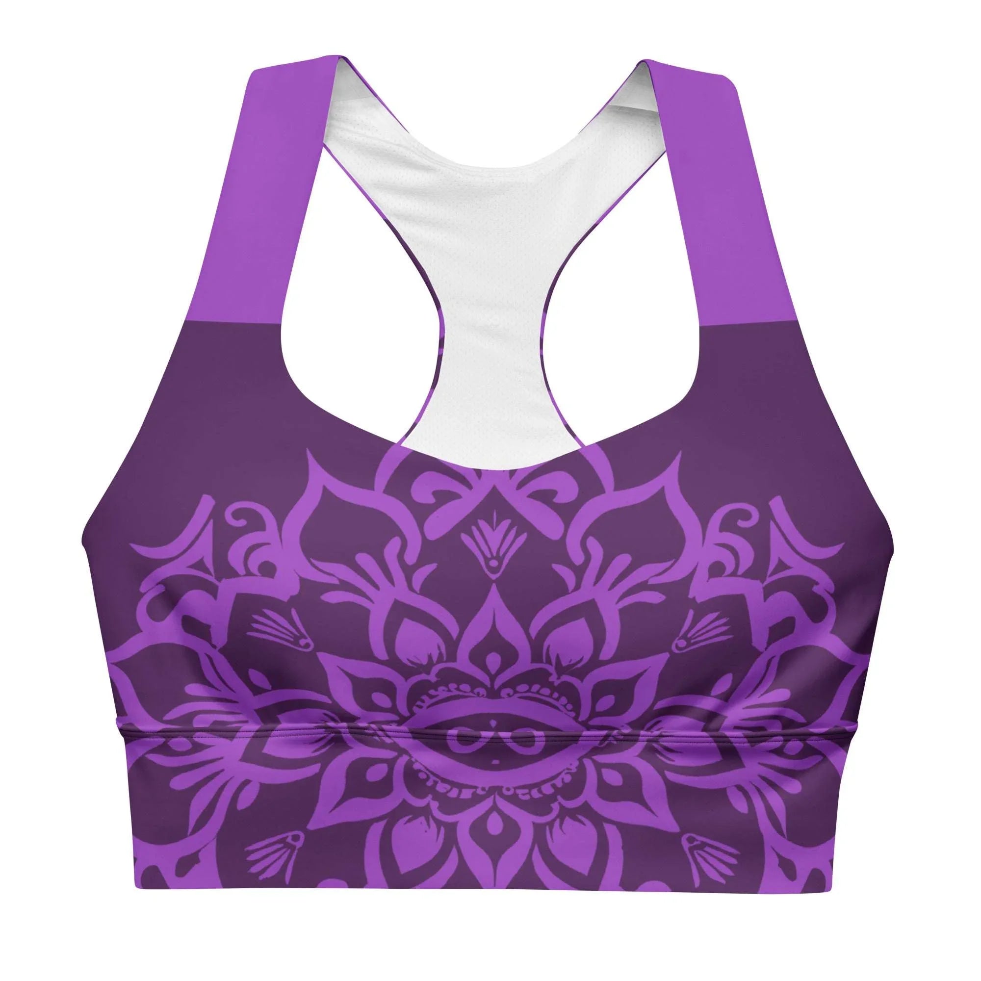 Mix Match - Purple - Plus Athlo Super Support Bra sustainable fashion athleisure includes plus size activewear yoga clothes unique flare leggings shorts dresses one pieces travel wear for ladies
