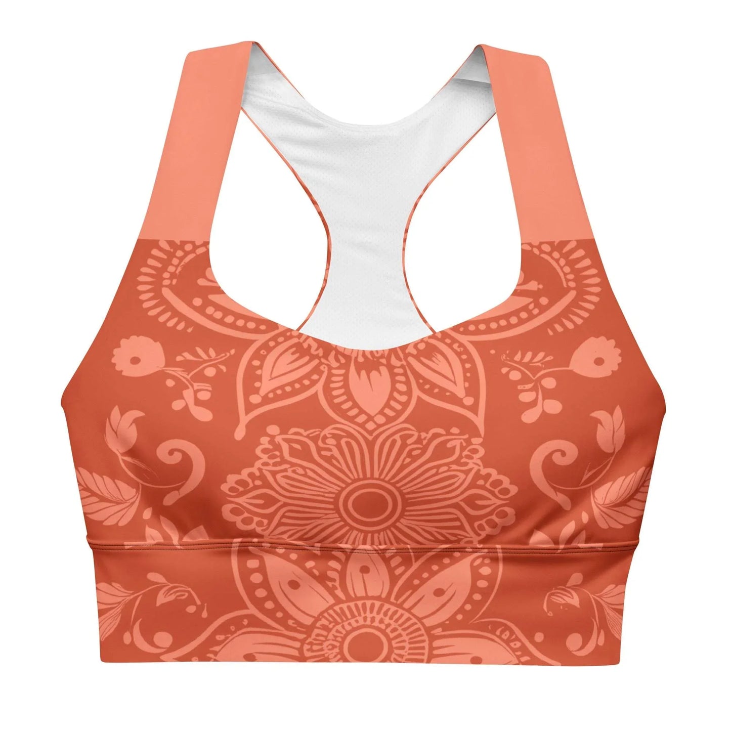 Mix Match - Orange - Plus Athlo Super Support Bra sustainable fashion athleisure includes plus size activewear yoga clothes unique flare leggings shorts dresses one pieces travel wear for ladies