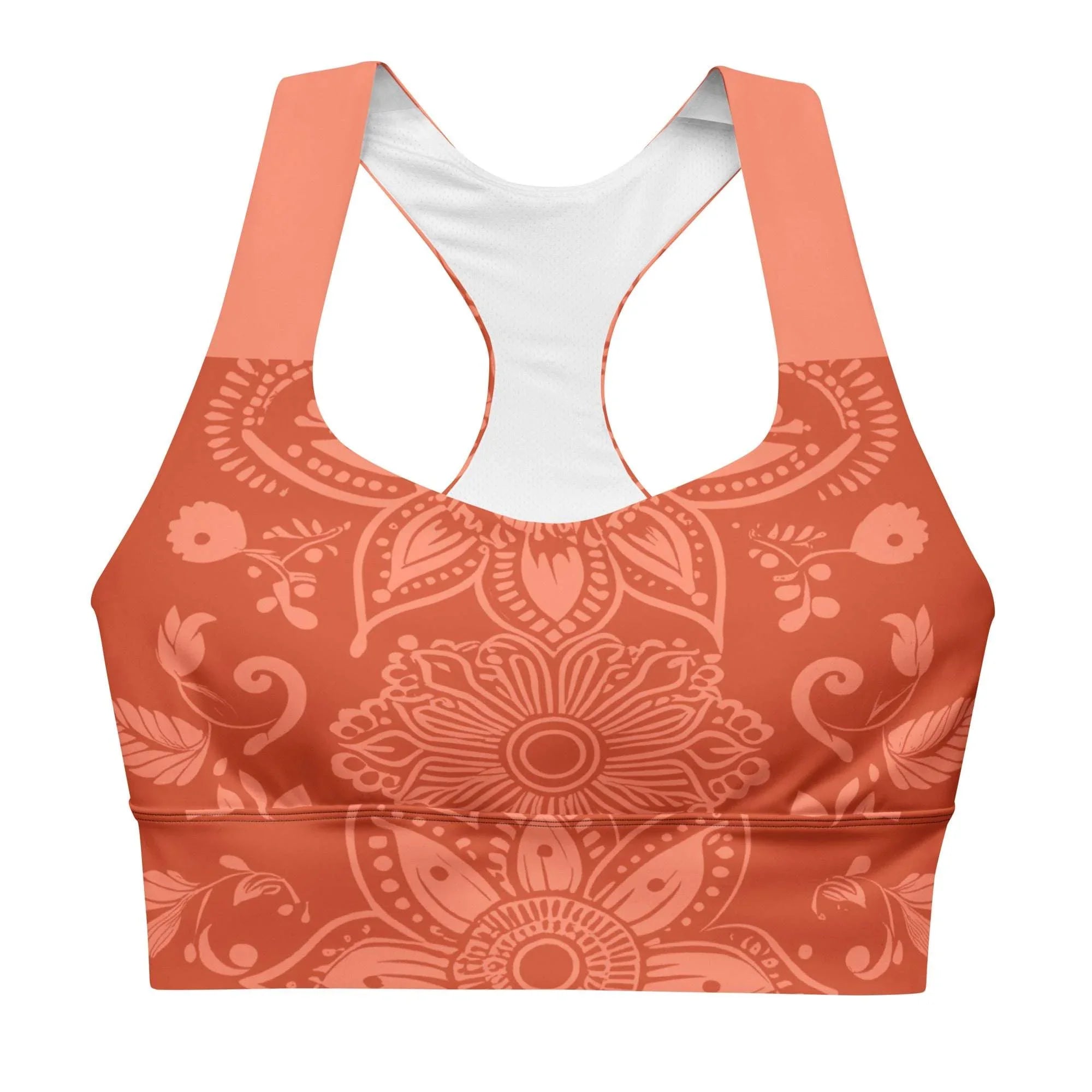 Mix Match - Orange - Plus Athlo Super Support Bra sustainable fashion athleisure includes plus size activewear yoga clothes unique flare leggings shorts dresses one pieces travel wear for ladies