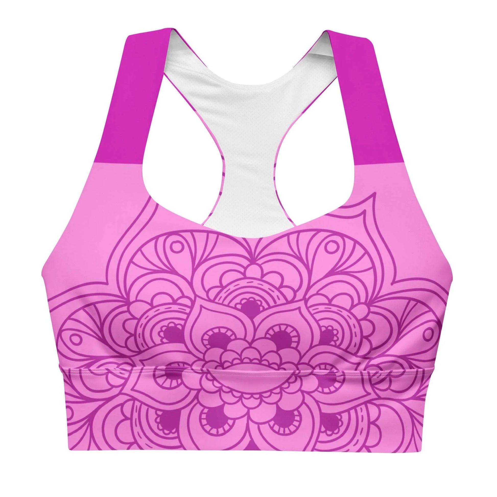 Mix Match - Pink - Plus Athlo Super Support Bra sustainable fashion athleisure includes plus size activewear yoga clothes unique flare leggings shorts dresses one pieces travel wear for ladies