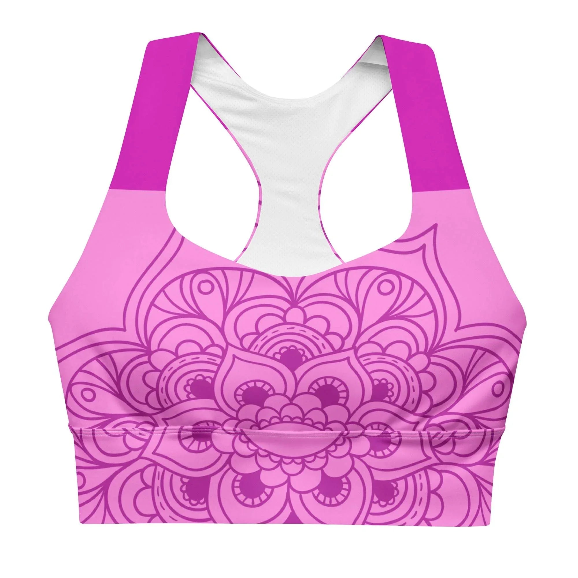 Mix Match - Pink - Plus Athlo Super Support Bra sustainable fashion athleisure includes plus size activewear yoga clothes unique flare leggings shorts dresses one pieces travel wear for ladies