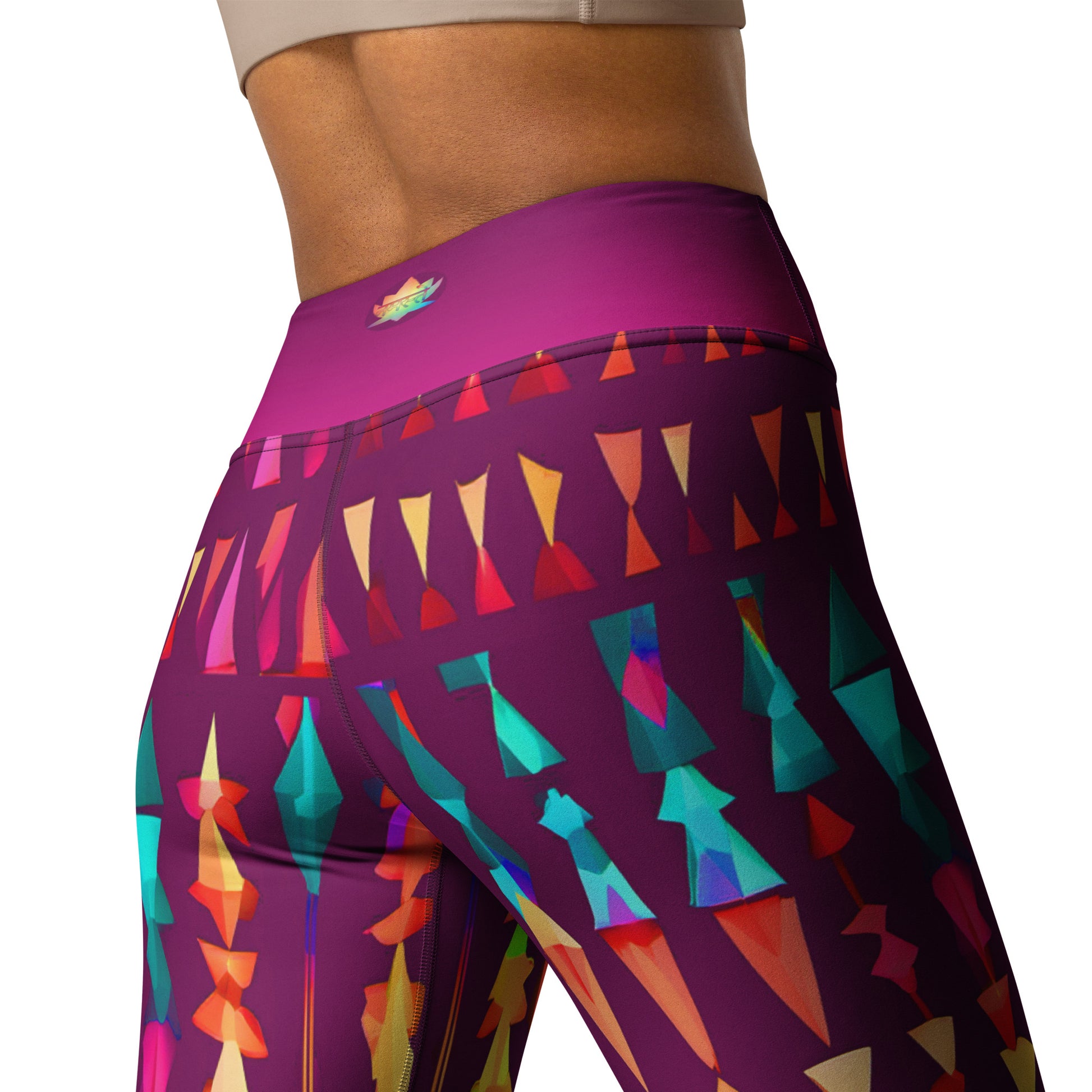 Yuva - Athlo Yoga Leggings best workout and yoga pants for women plus size affordable sustainable recycled unique cool funky leggings by Namaste Fashion