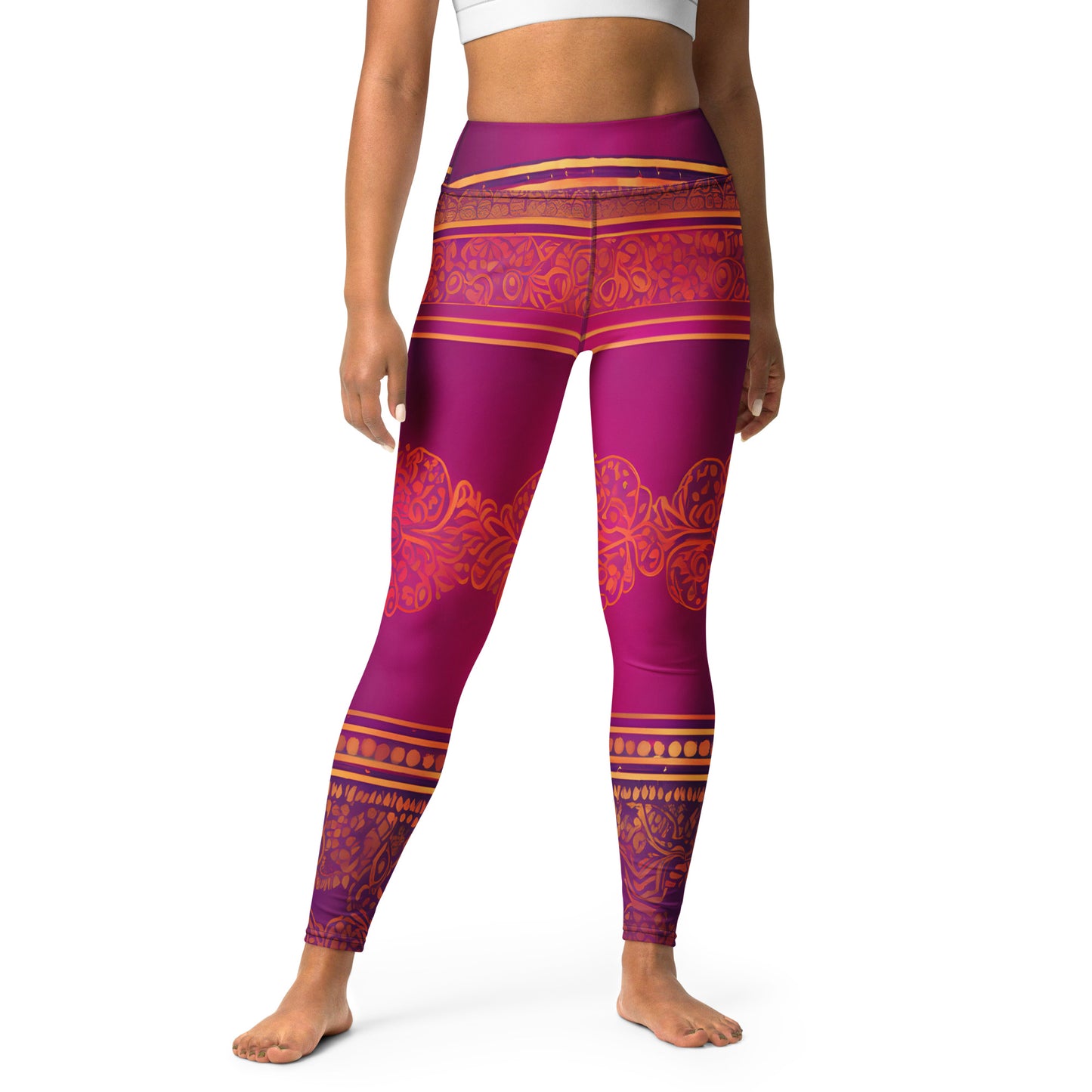 Piya - Athlo Yoga Leggings best workout and yoga pants for women plus size affordable sustainable recycled unique cool funky leggings by Namaste Fashion