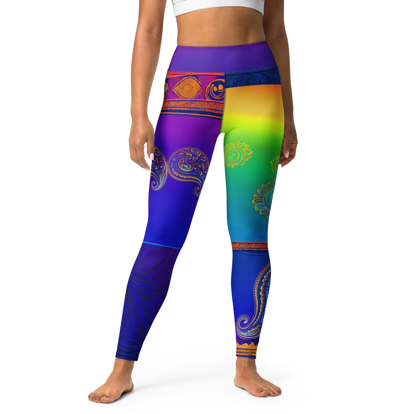 Suli - Athlo Yoga Leggings best workout and yoga pants for women plus size affordable sustainable recycled unique cool funky leggings by Namaste Fashion