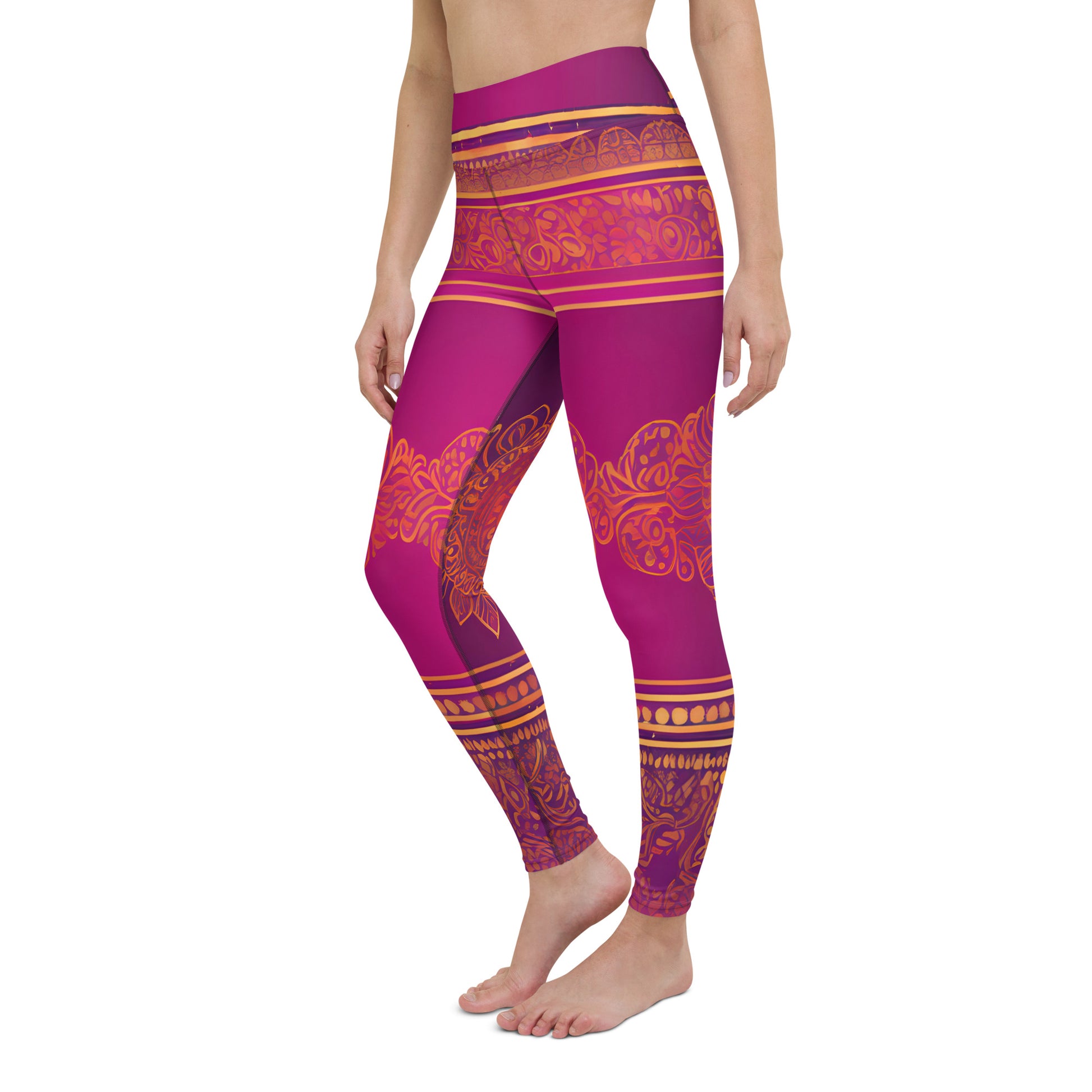 Piya - Athlo Yoga Leggings best workout and yoga pants for women plus size affordable sustainable recycled unique cool funky leggings by Namaste Fashion