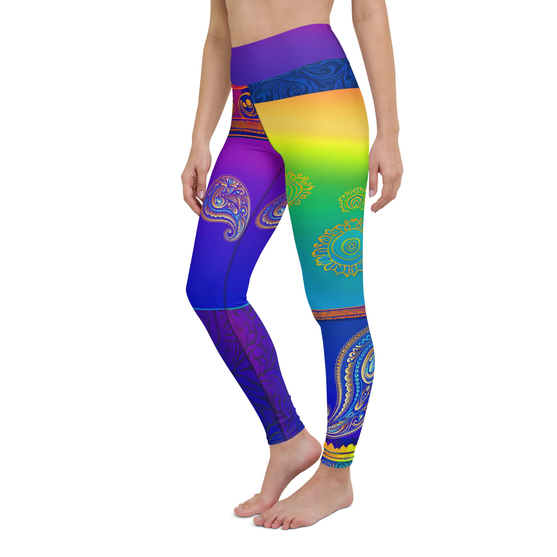 Suli - Athlo Yoga Leggings best workout and yoga pants for women plus size affordable sustainable recycled unique cool funky leggings by Namaste Fashion