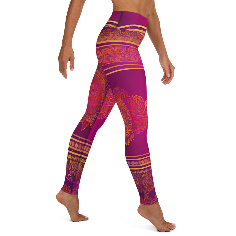 Piya - Athlo Yoga Leggings best workout and yoga pants for women plus size affordable sustainable recycled unique cool funky leggings by Namaste Fashion