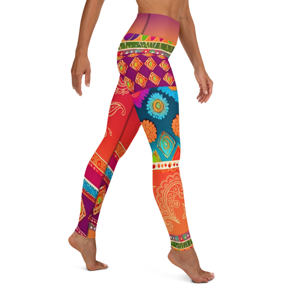 Talla - Athlo Yoga Leggings best workout and yoga pants for women plus size affordable sustainable recycled unique cool funky leggings by Namaste Fashion