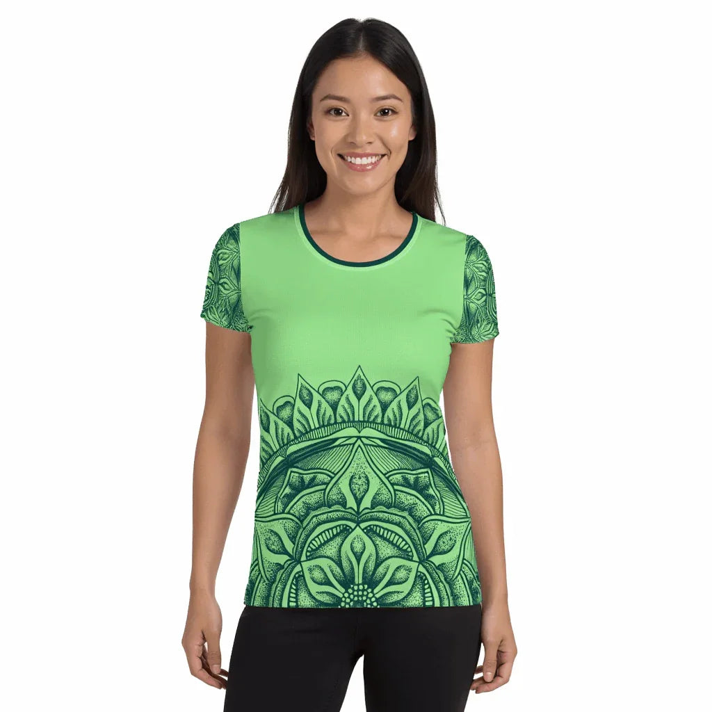 Mix Match - Lime - Athlo Flex Shirt sustainable fashion athleisure includes plus size activewear yoga clothes unique flare leggings shorts dresses one pieces travel wear for ladies