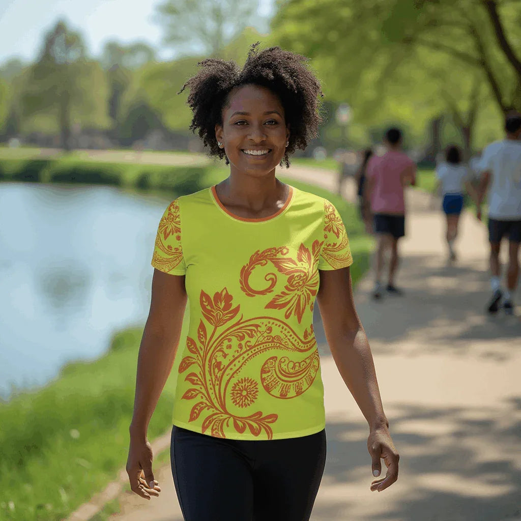 Mix Match - Yellow - Athlo Flex Shirt sustainable fashion athleisure includes plus size activewear yoga clothes unique flare leggings shorts dresses one pieces travel wear for ladies