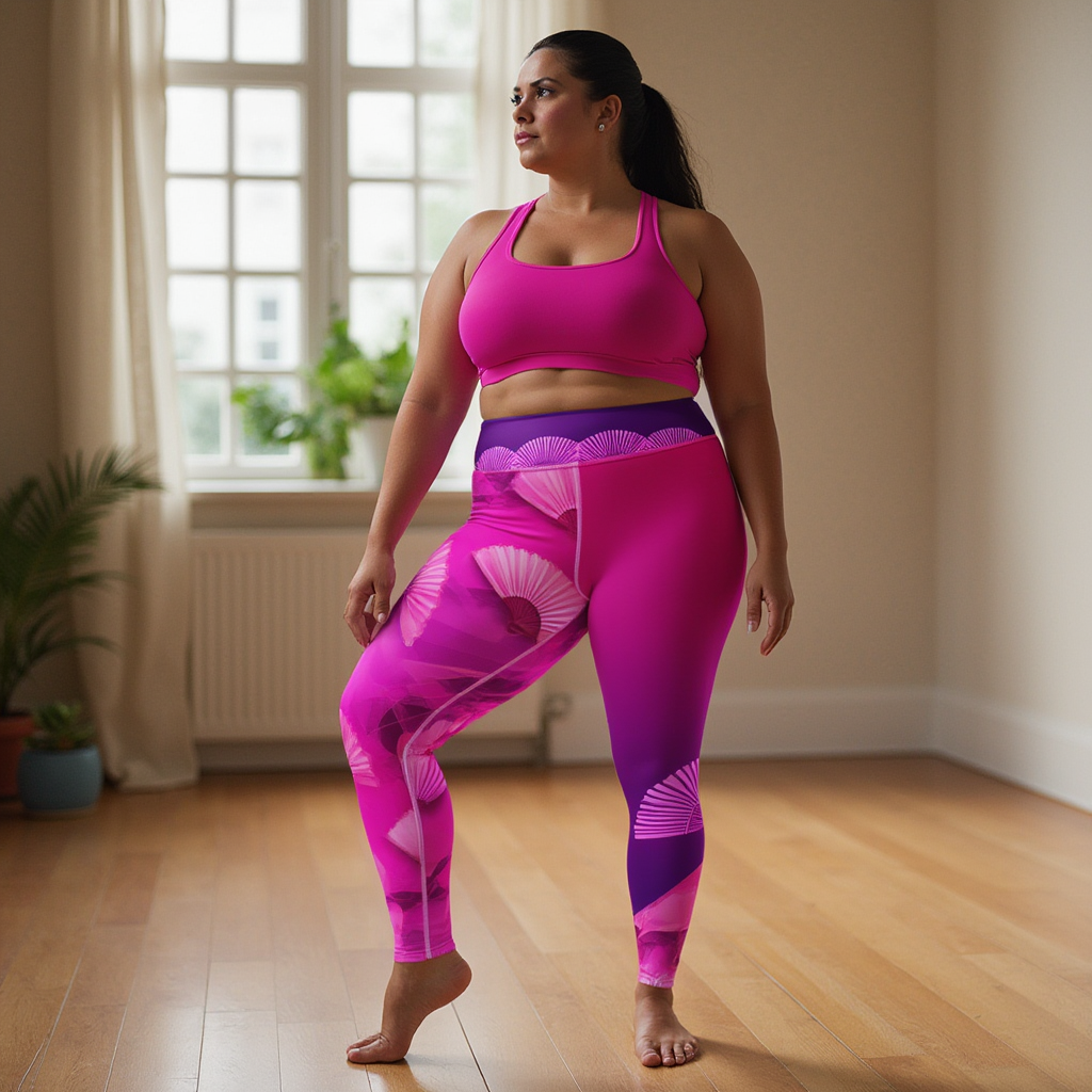 Soma - Plus Athlo / Yoga Leggings best workout and yoga pants for women plus size affordable sustainable recycled unique cool funky leggings by Namaste Fashion