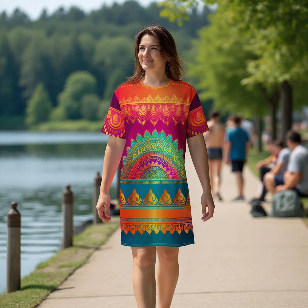 Aijya Sari - Athlo Straight Dress sustainable fashion athleisure includes plus size activewear yoga clothes unique flare leggings shorts dresses one pieces travel wear for ladies